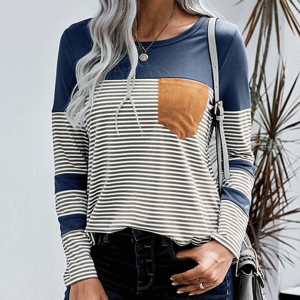Gladyss - Trendy striped shirt for women