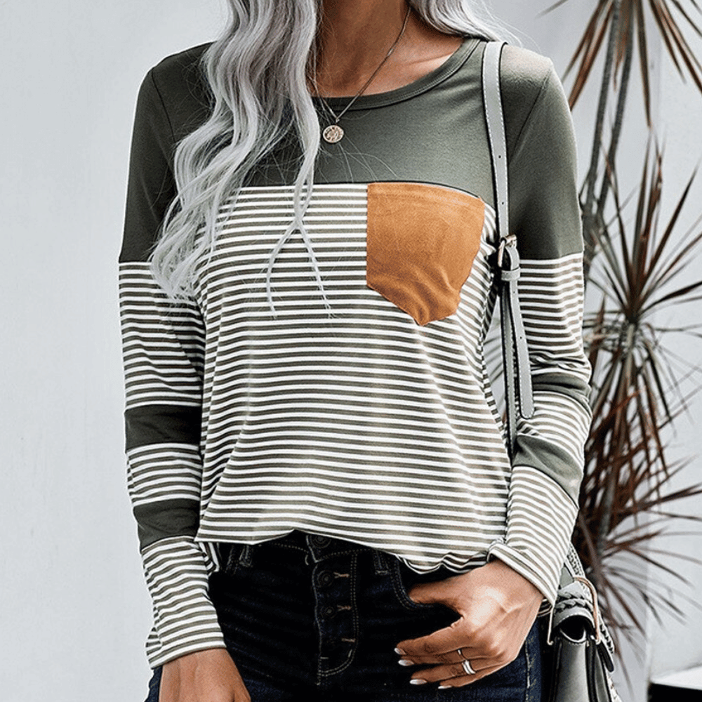 Gladyss - Trendy striped shirt for women