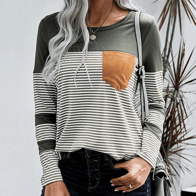 Gladyss - Trendy striped shirt for women