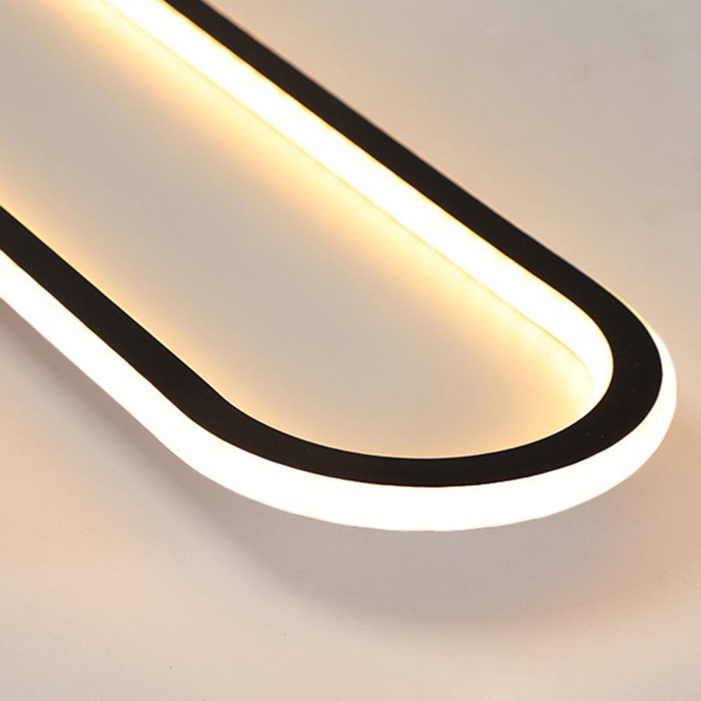 Avelon – Rectangular Ceiling Light Black & Gold for Bedroom/Living Room