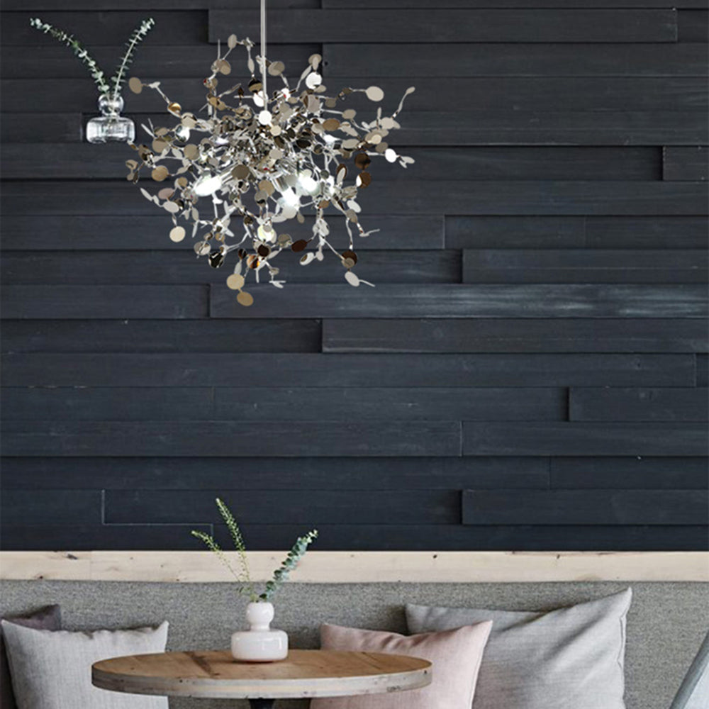 Durelia – Modern LED Chandelier with Gold and Silver Accents