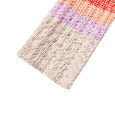 Evelyn - elegante gebreide maxi-jurk met meerkleurig patroon