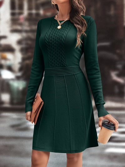 Devorah | Elegante Gebreide Jurk met Lange Mouwen