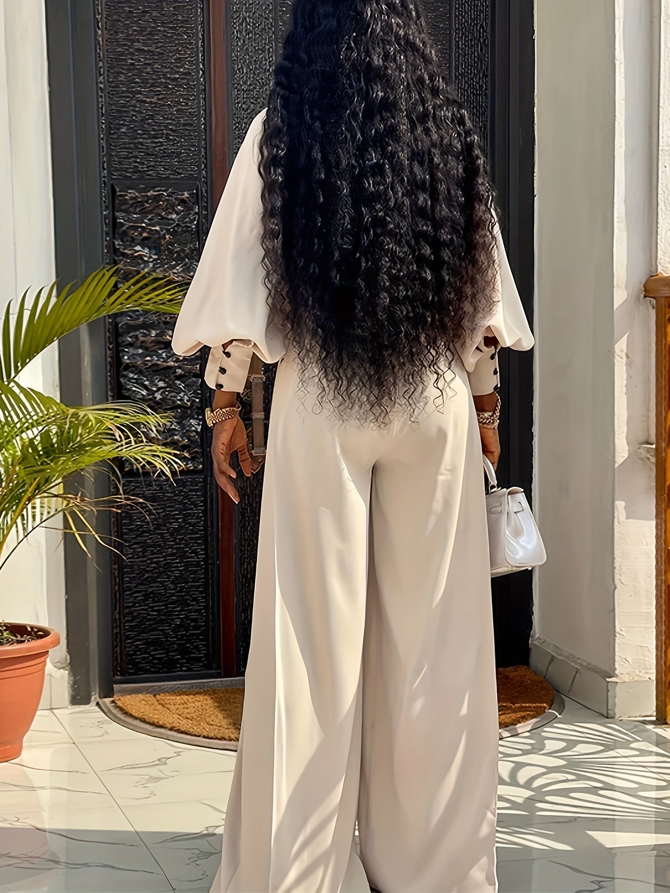 Dianna | Stylish High-Neck Pantsuit Set