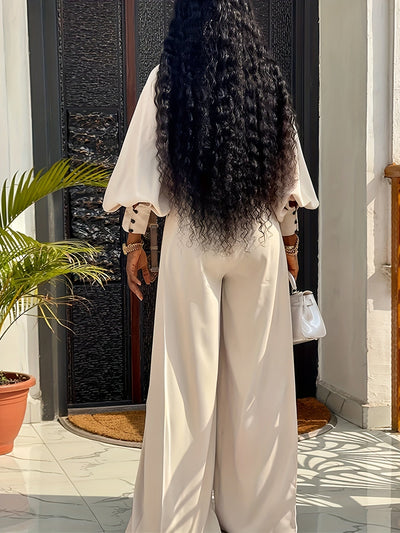 Dianna | Stylish High-Neck Pantsuit Set