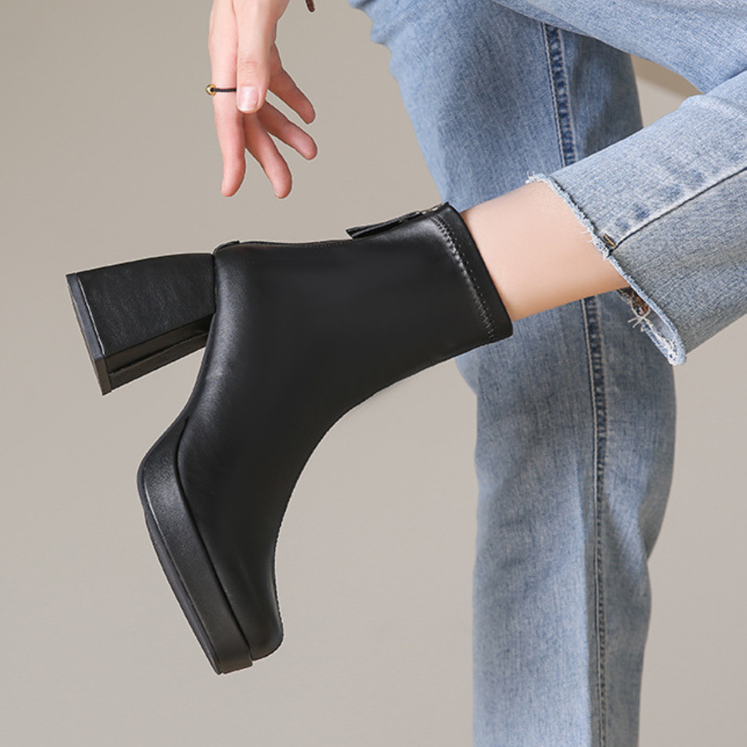 Grazia - Ankle Boots Glamour Platform Elegant Elastic Fabric