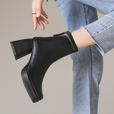 Grazia - Ankle Boots Glamour Platform Elegant Elastic Fabric