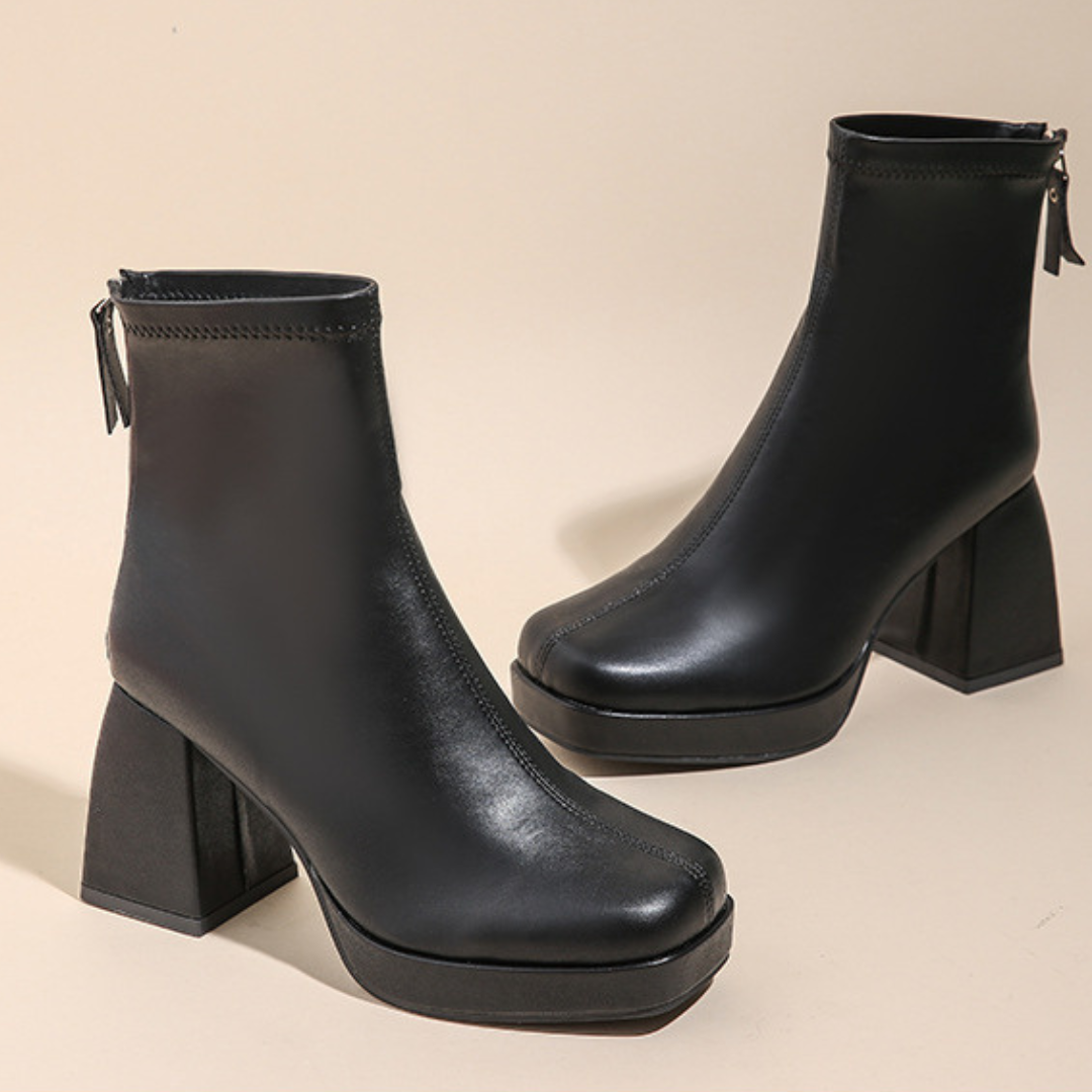 Grazia - Ankle Boots Glamour Platform Elegant Elastic Fabric