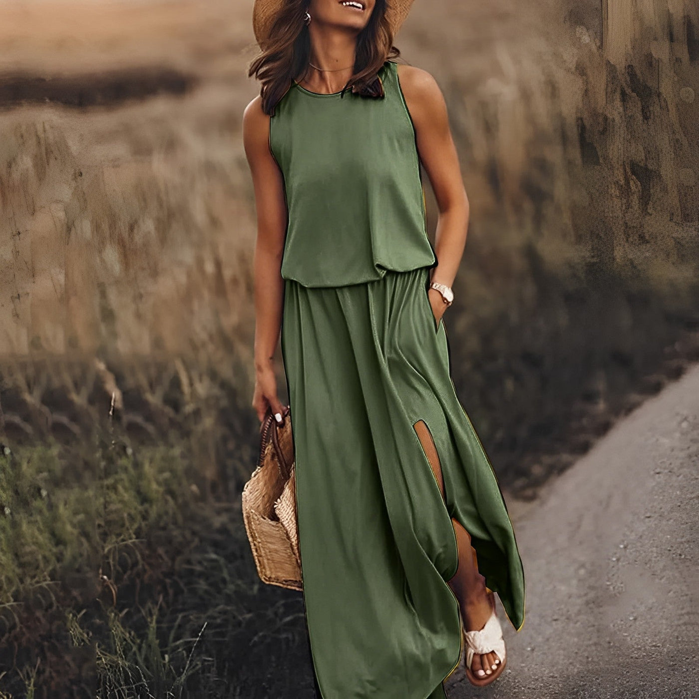 Elegante Kleurrijke Dames Maxi Jurk