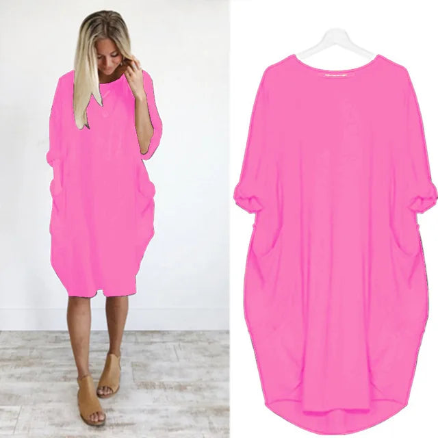 Caraf - Plus Size Maxi Jurk met Zakken