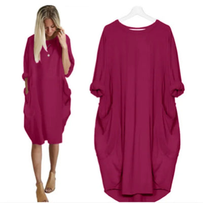 Caraf - Plus Size Maxi Jurk met Zakken