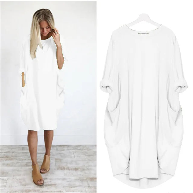 Caraf - Plus Size Maxi Jurk met Zakken