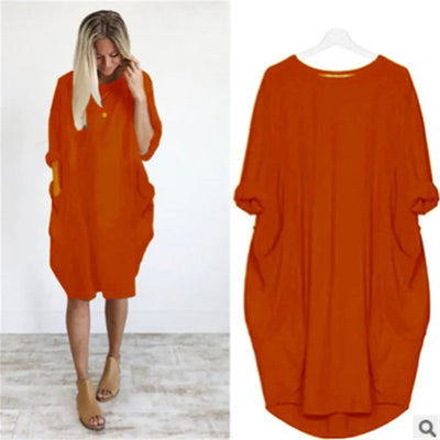 Caraf - Plus Size Maxi Jurk met Zakken