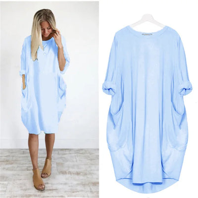Caraf - Plus Size Maxi Jurk met Zakken