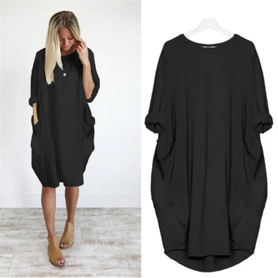 Caraf - Plus Size Maxi Jurk met Zakken