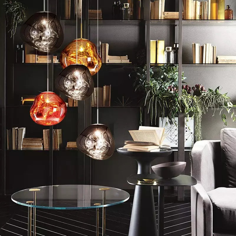 Lordia - Molten Lava Irregular Glass Pendant Light