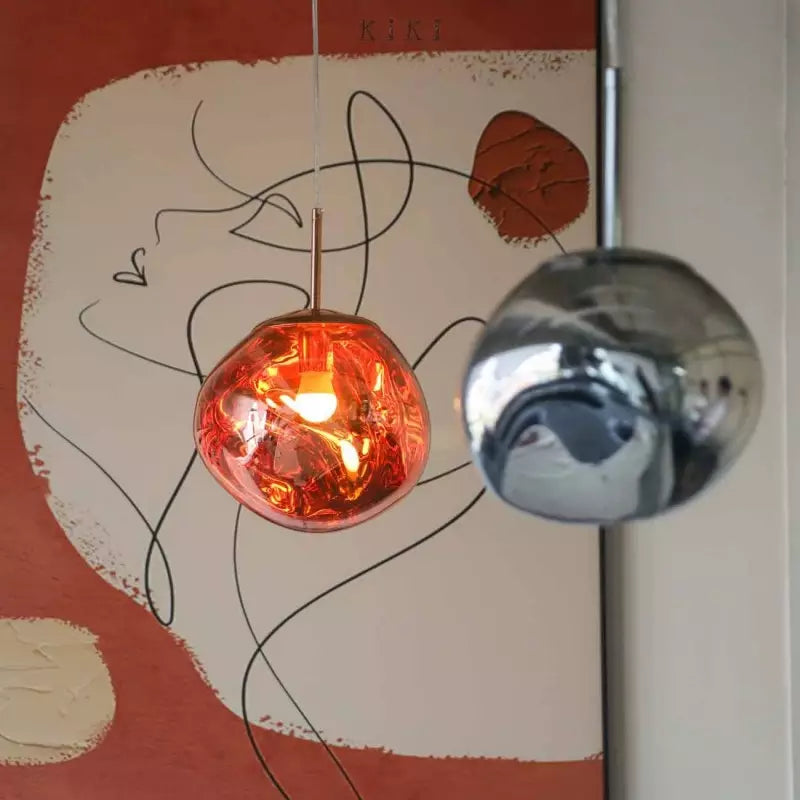 Lordia - Molten Lava Irregular Glass Pendant Light