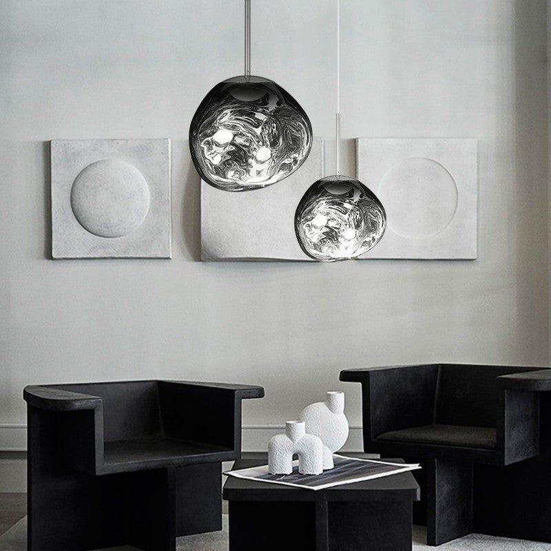 Lordia - Molten Lava Irregular Glass Pendant Light