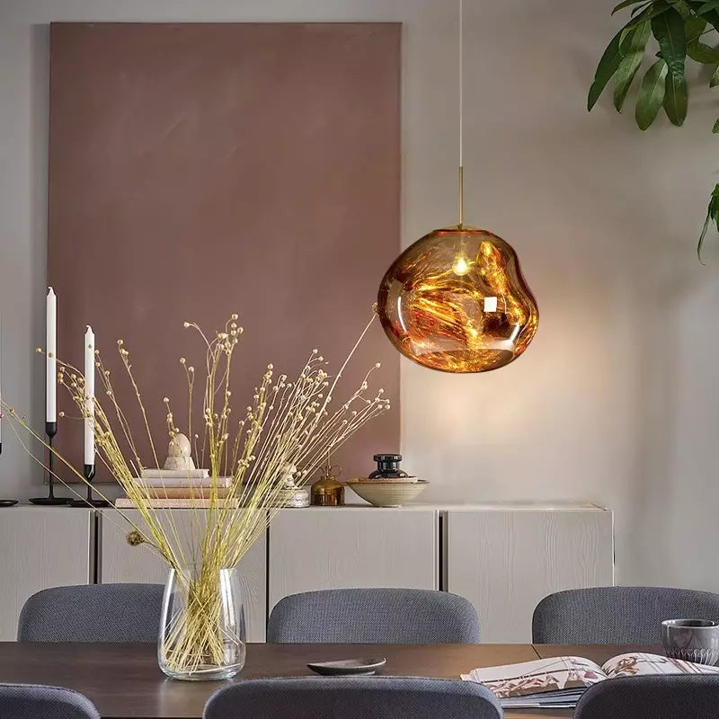 Lordia - Molten Lava Irregular Glass Pendant Light