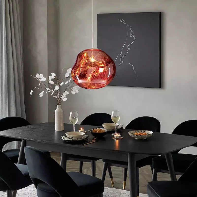 Lordia - Molten Lava Irregular Glass Pendant Light