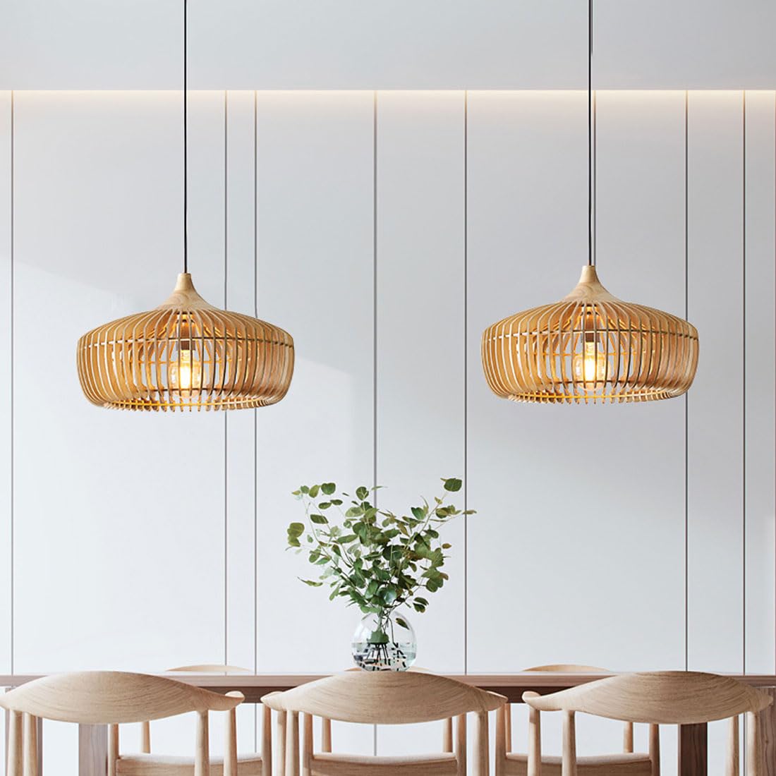 Rionda - Wood Nordic Japanese Pendant Light