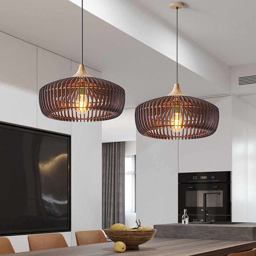 Rionda - Wood Nordic Japanese Pendant Light