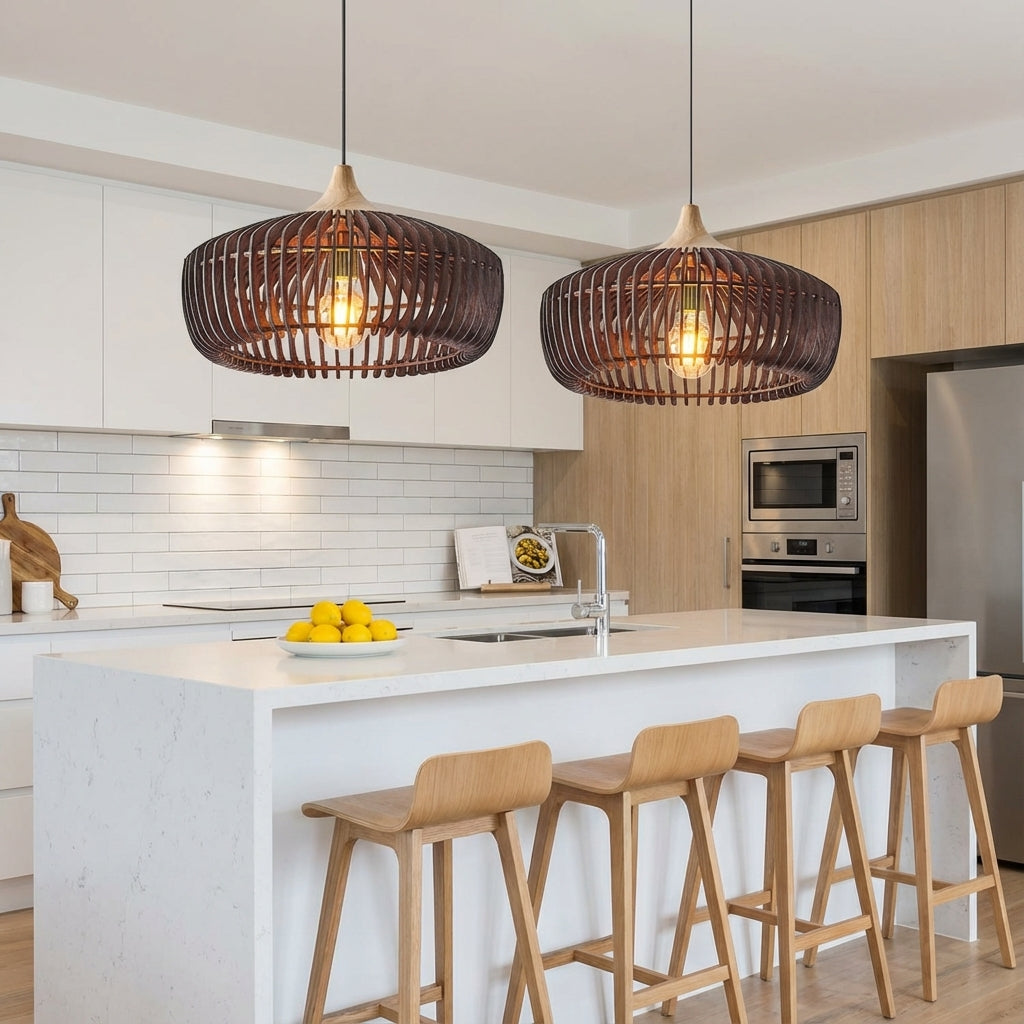Rionda - Wood Nordic Japanese Pendant Light