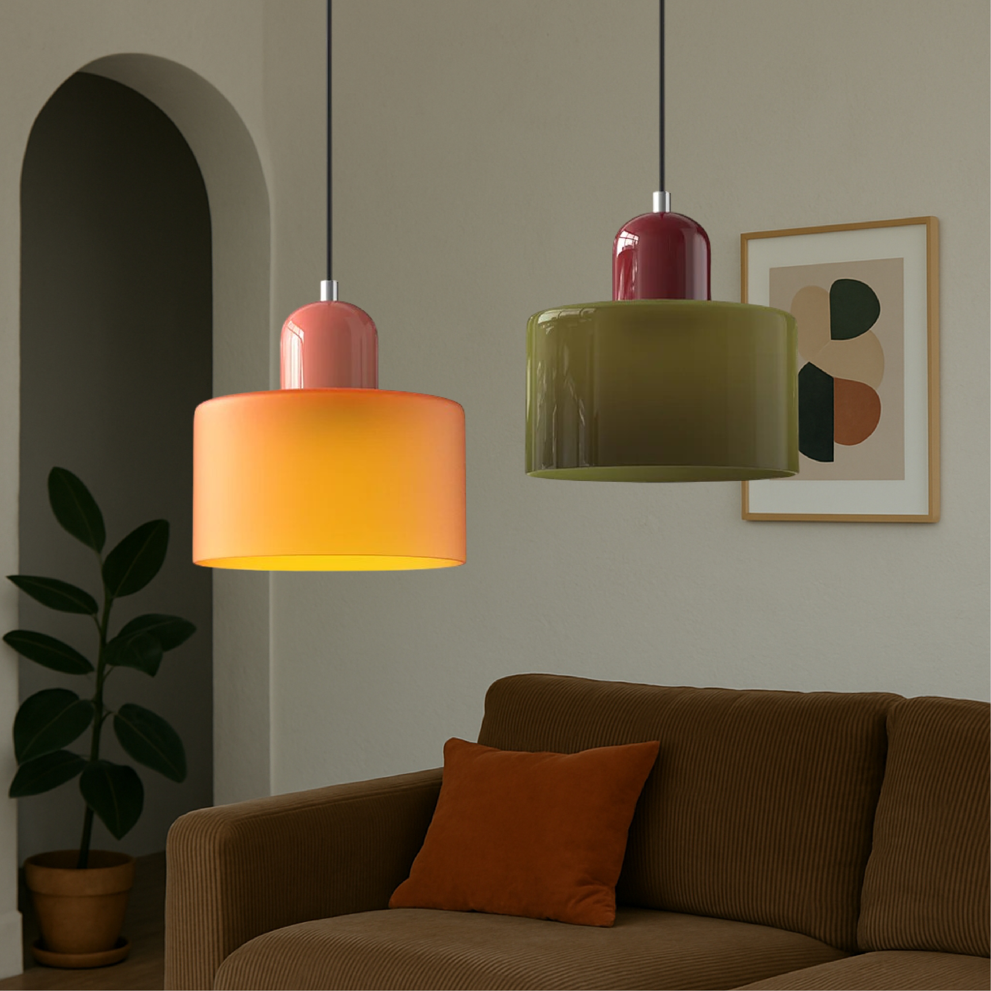 Larande - Retro Glass Pendant Light