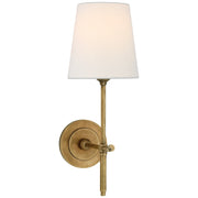 Belarion - Brass Fabric Tapered Shade Wall Sconce