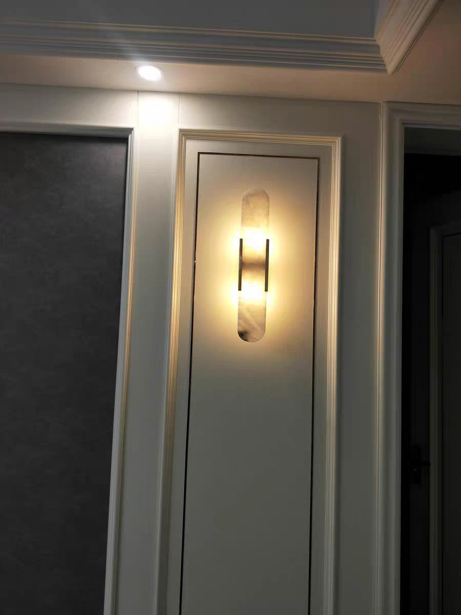 Moran - Oval Marble Wall Sconce Adjustable LED Lamp