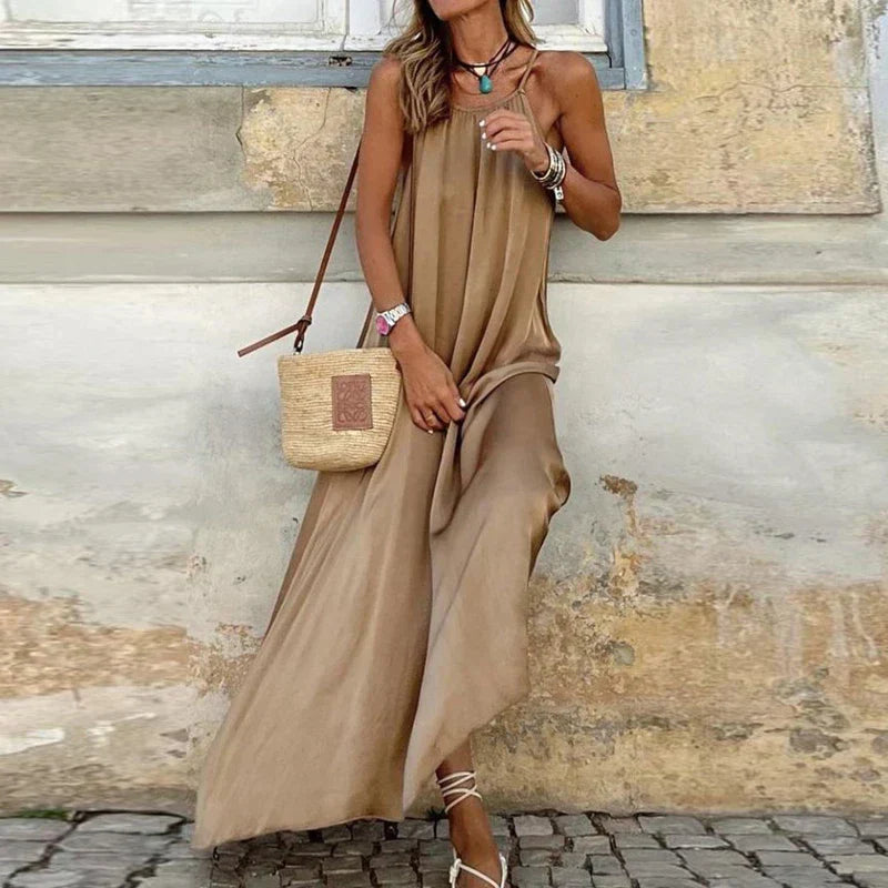 Belinda - elegante mouwloze maxi jurk
