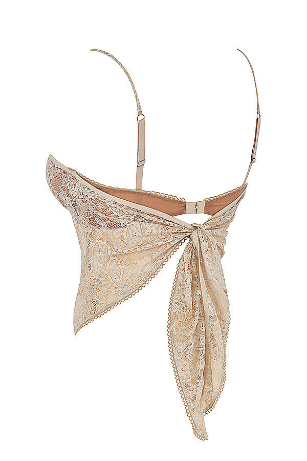 Helisette - Elegant Lace Bustier Top