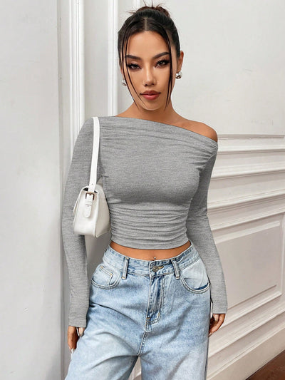 Elianna | Elegant Off-the-Shoulder Top with Long Sleeves