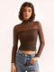 Emma | Long Sleeve Crop Top with Mesh Detail 