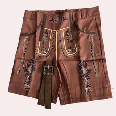 Erik - Leren korte broek voor heren