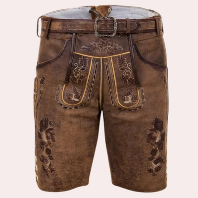 Erik - Leren korte broek voor heren