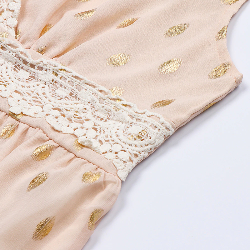 Marley - Stijlvolle Kanten Boho Maxi Jurk