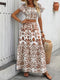 Evelyn | Elegante Twee-delige Vakantiejurk met Print