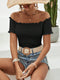 Faith | Elegant Off-Shoulder Top with Charming Ruffles