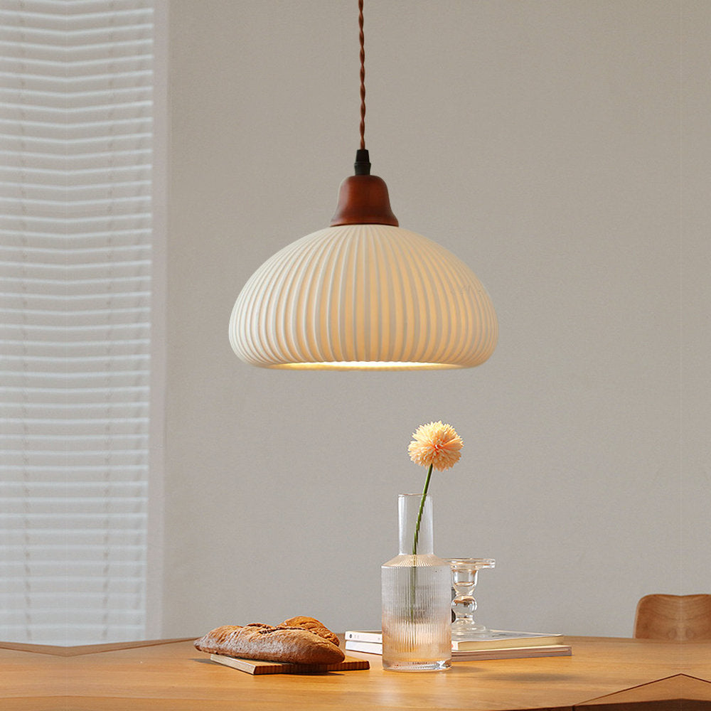Cendian - Nordic Vintage Ceramic White Pendant Light Dining Room