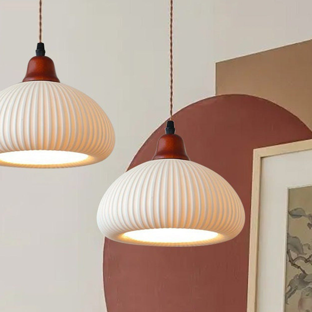 Cendian - Nordic Vintage Ceramic White Pendant Light Dining Room