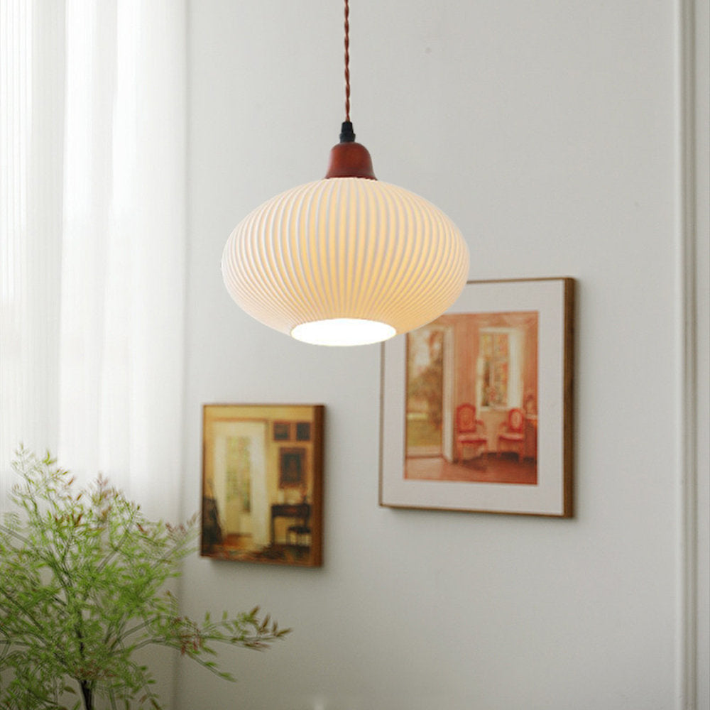 Cendian - Nordic Vintage Ceramic White Pendant Light Dining Room