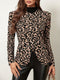 Fatimata | Stylish Leopard Print Blazer with Asymmetrical Zip