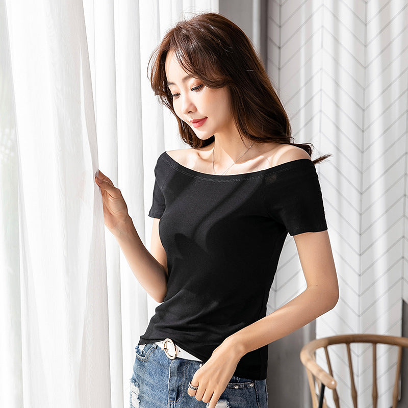 Faye | Stijlvolle Off-Shoulder Top met Elegante Pasvorm