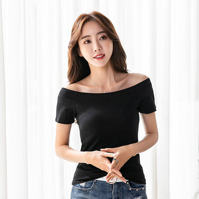 Faye | Stijlvolle Off-Shoulder Top met Elegante Pasvorm