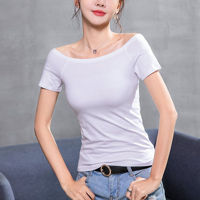 Faye | Stijlvolle Off-Shoulder Top met Elegante Pasvorm