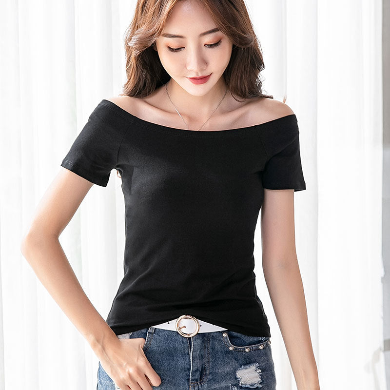 Faye | Stijlvolle Off-Shoulder Top met Elegante Pasvorm