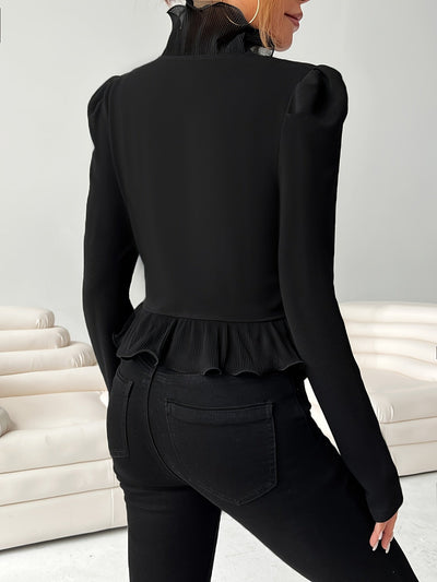 Fiona | Elegante Getailleerde Blazer met Ruche Details