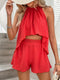 Flora | Summer Halter Two-Piece Set 