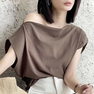 Francesca | Elegant Off-Shoulder Top with Loose Fit